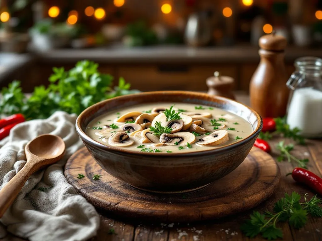 Aromatyczna zupa grzybowa na Boże Narodzenie
