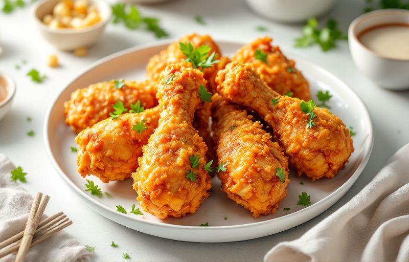 Chrupiące udka kurczaka z Air Fryer