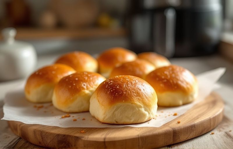 Bułki z Air Fryer – szybkie ciasto bez wyrastania