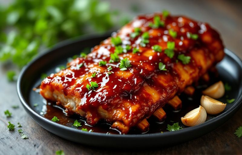 Czosnkowo-miodowe żeberka z Air Fryer