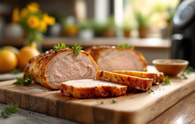 Domowa wędlina ze schabu w Air Fryer