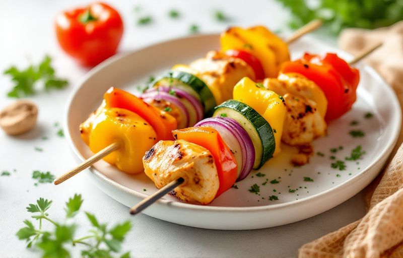 Fit szaszłyki z Air Fryer