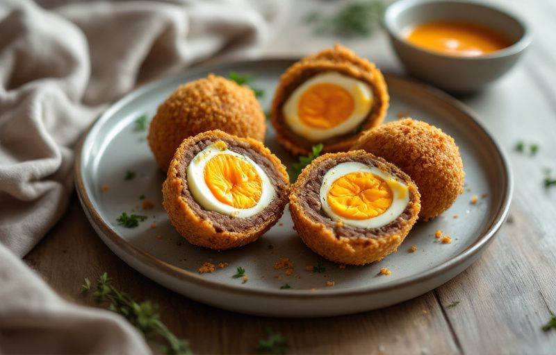 Jajka po szkocku z Air Fryer