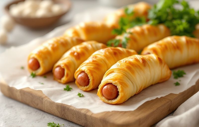 Parówki w cieście francuskim z Air Fryer