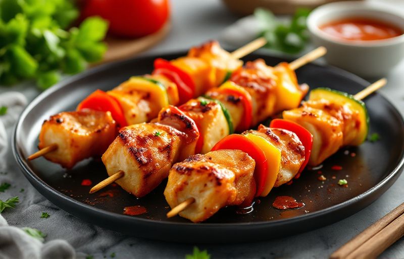 Szaszłyki z karkówki z Air Fryer