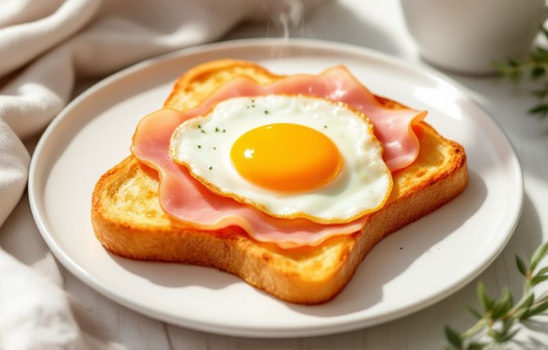 Tosty z jajkiem i szynką z Air Fryer