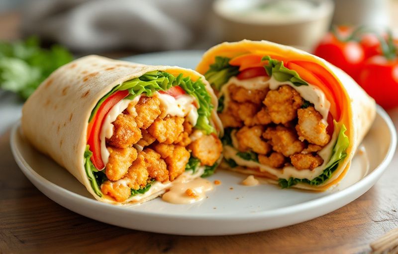 Wrapy z kurczakiem z Air Fryer