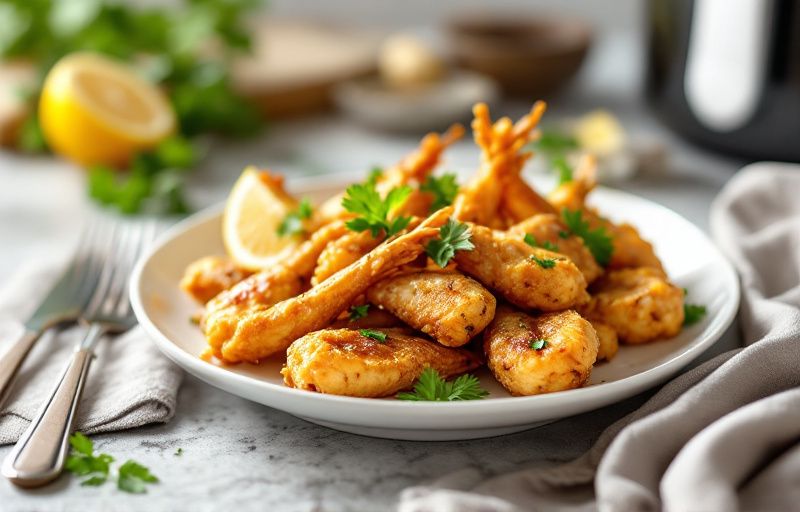 Żabie udka z Air Fryer