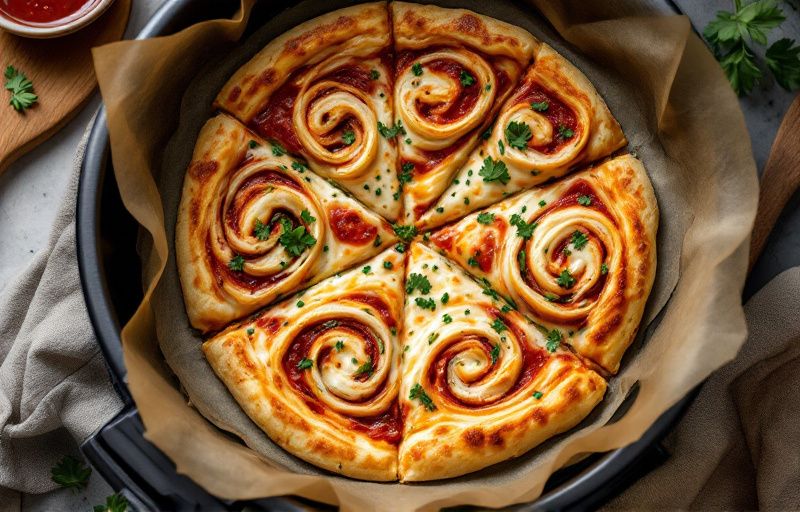 Zawijana pizza z Air Fryer