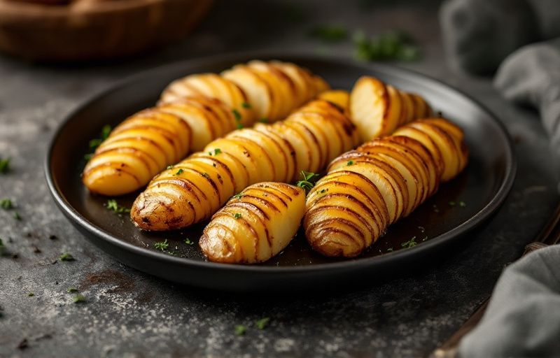 Ziemniaki Hasselback z Air Fryer