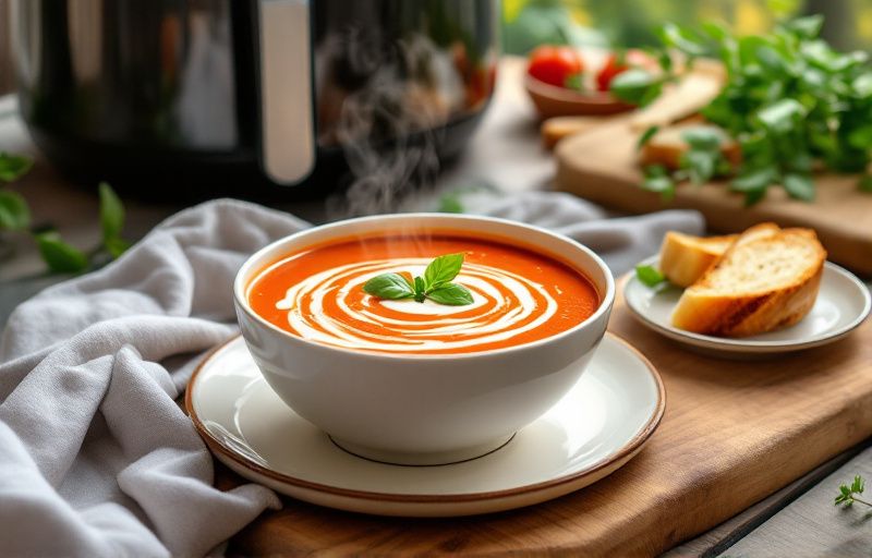 Zupa krem z pomidorów z Air Fryer