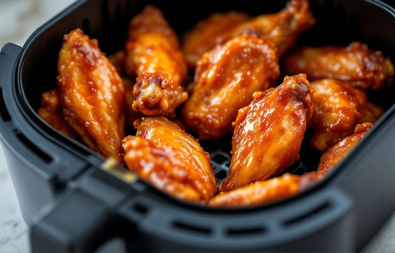 Skrzydełka w glazurze z Air Fryer