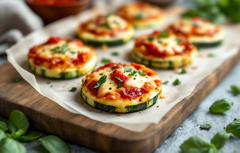 Szybkie pizzerki z cukinii w Air Fryer