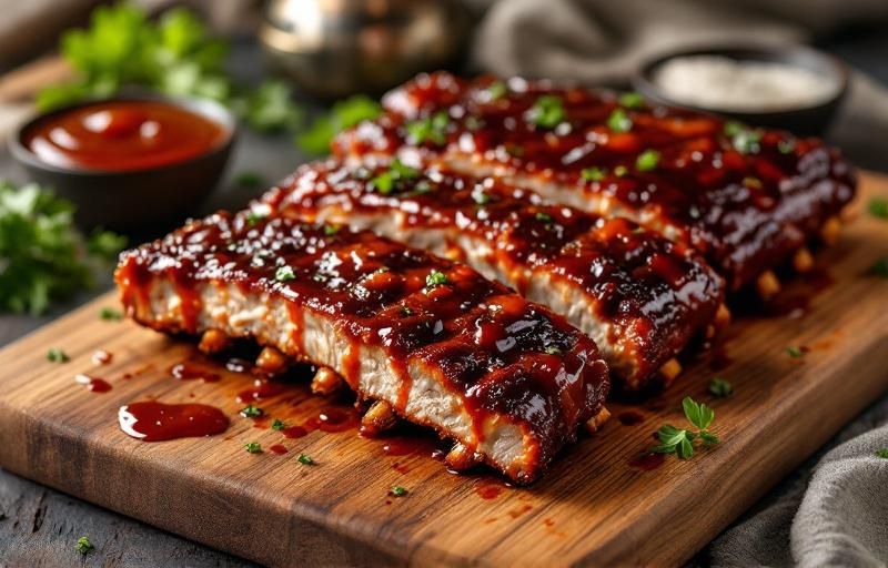 Żeberka w sosie bbq