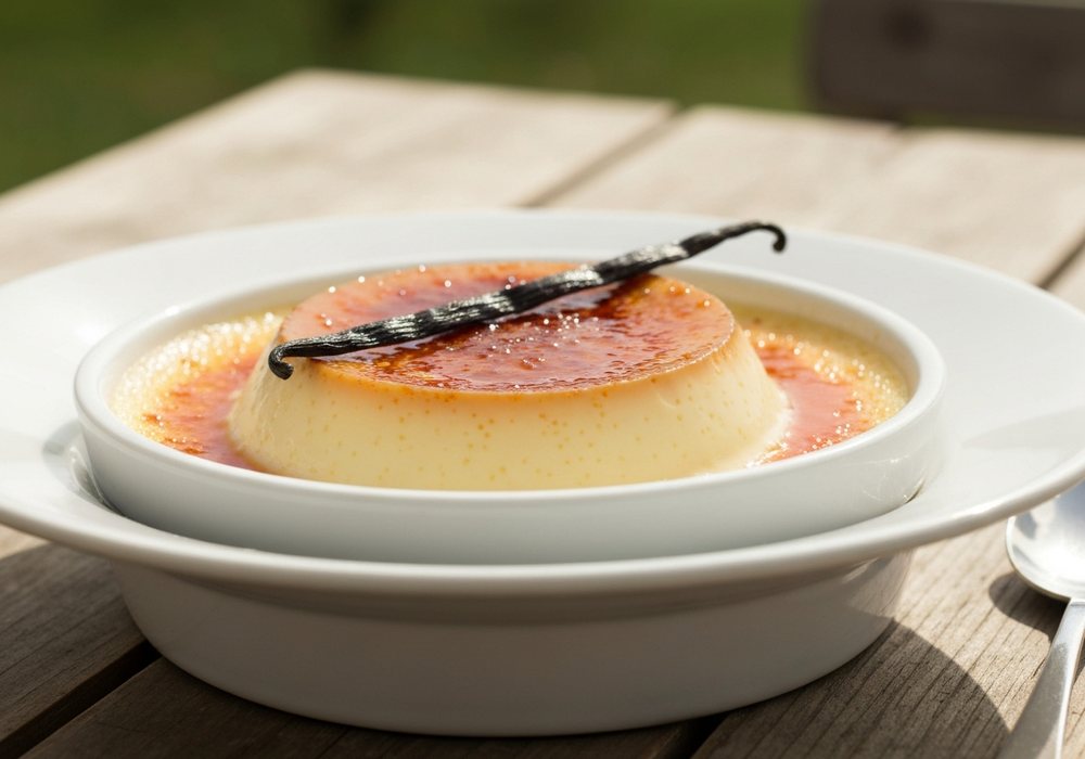 Crème brûlée z wanilią i chrupiącą karmelową skorupką