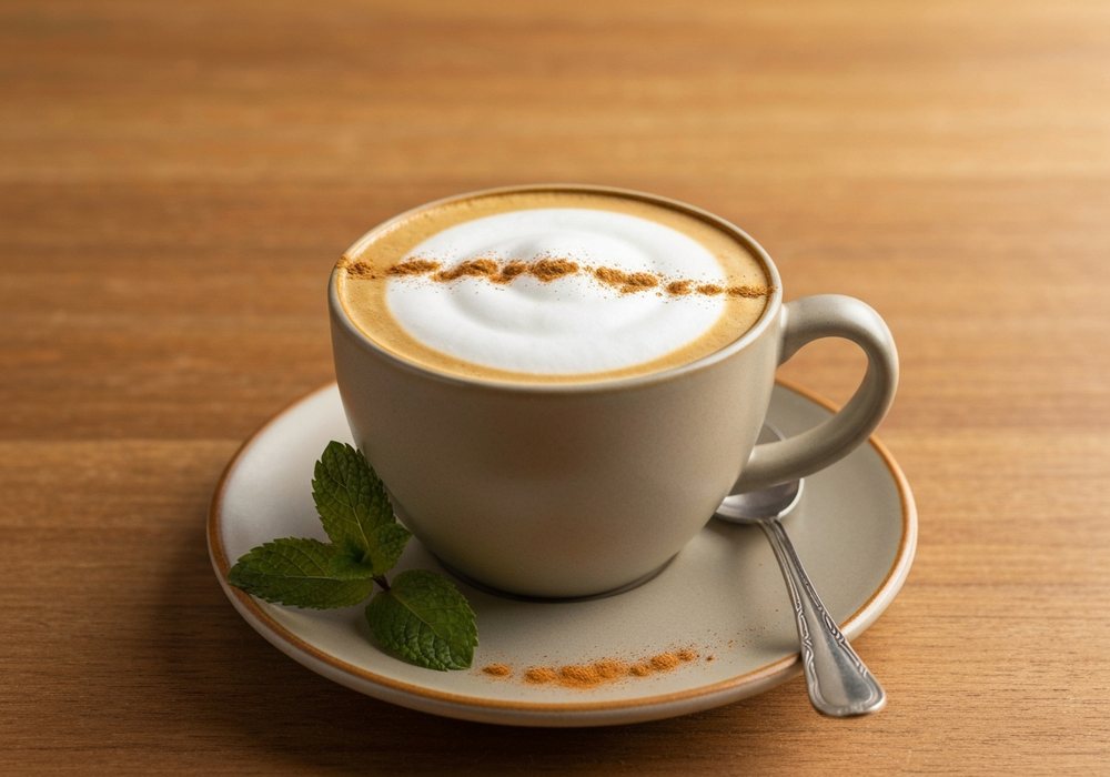 Dalgona coffee po azjatycku z puszystą pianką kawową