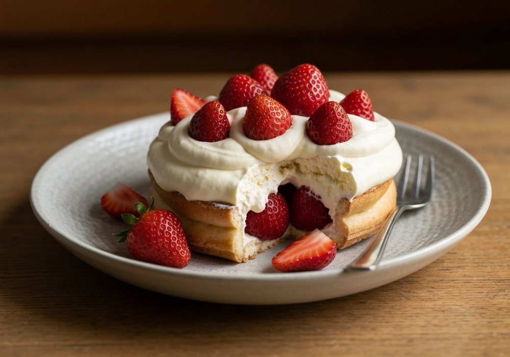 Eton mess z truskawkami i bitą śmietaną