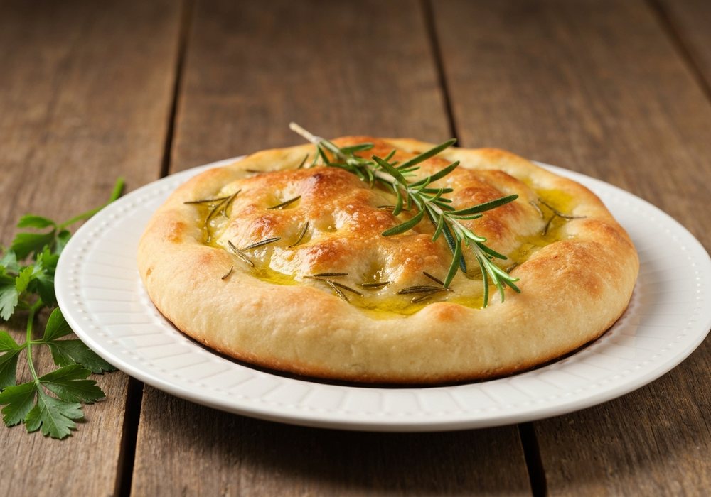 Focaccia z rozmarynem i oliwą