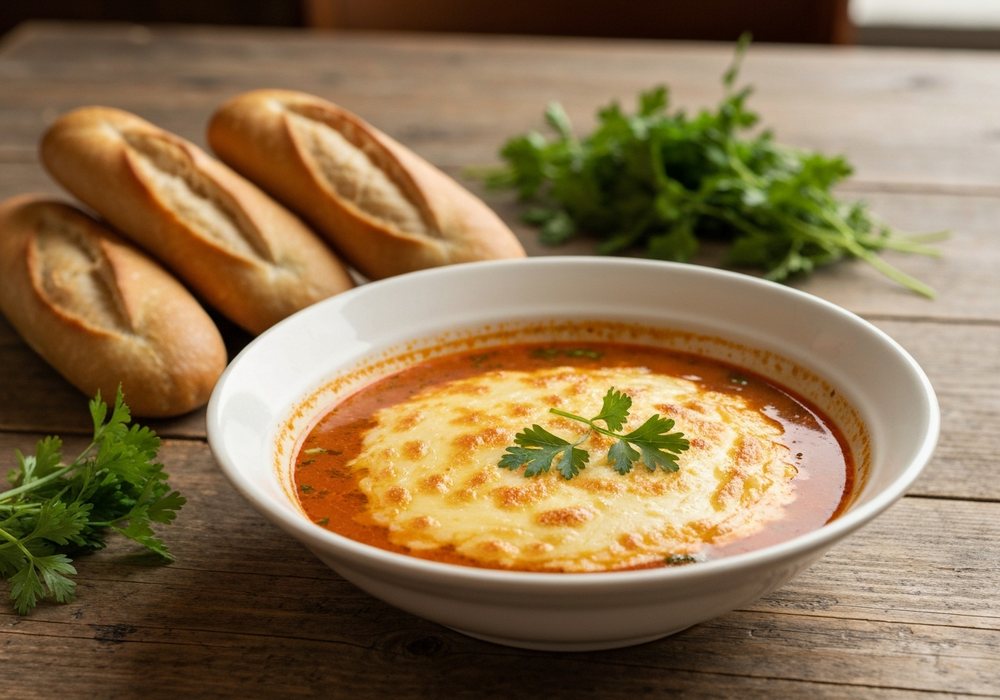Fondue serowe po alpejsku z białym winem i Gruyère