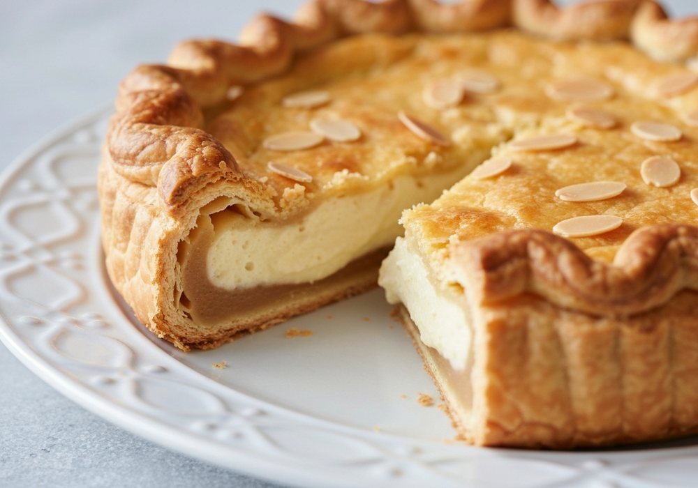 Galette des rois z kremowym nadzieniem migdałowym