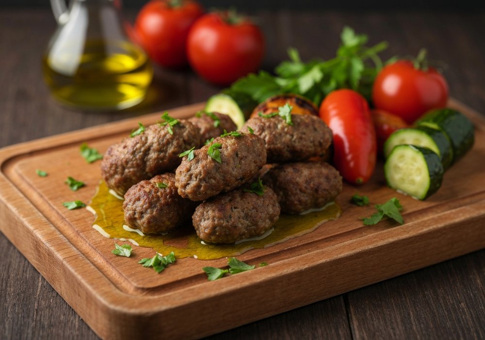 Kofta wołowa z grilla z ziołami i cytryną