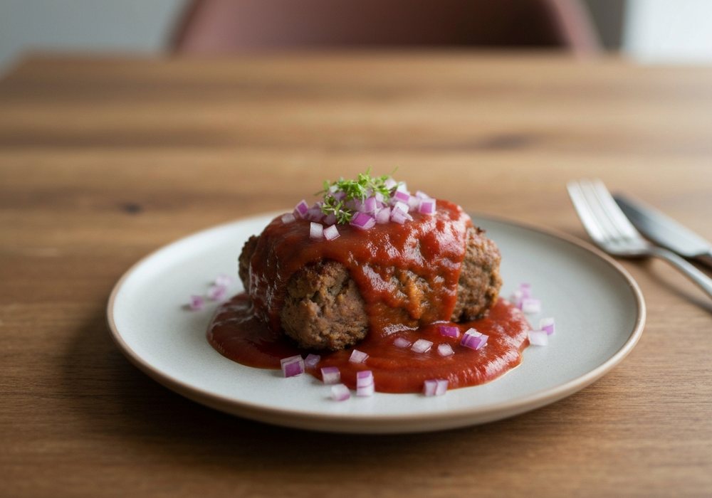 Meatloaf po amerykańsku z ketchupową glazurą