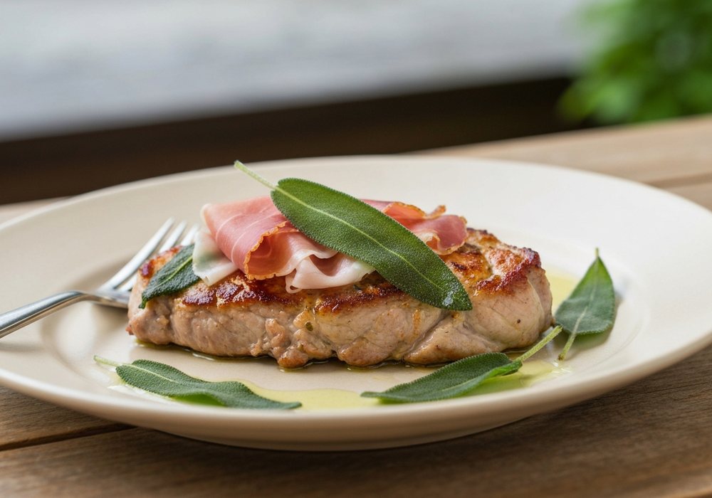 Saltimbocca alla romana z cielęciny, szałwii i szynki parmeńskiej