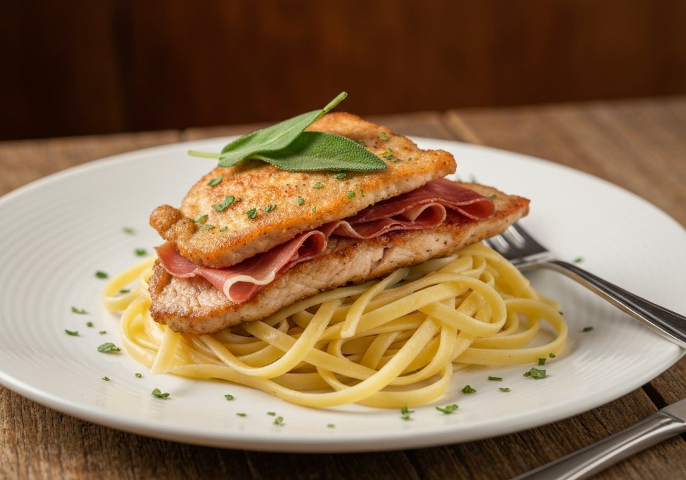 Saltimbocca alla romana z cielęciny z prosciutto i szałwią