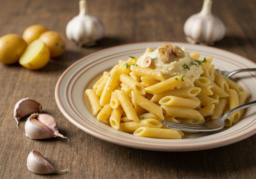 Skordalia – grecka pasta czosnkowo-ziemniaczana