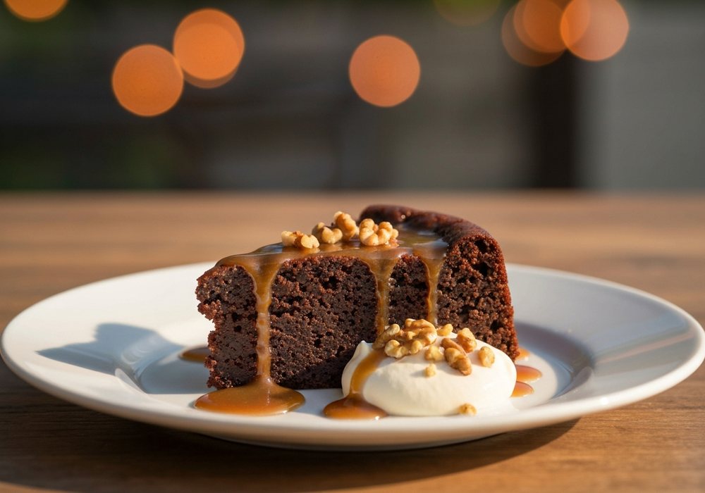 Sticky toffee pudding – wilgotny angielski pudding daktylowy z sosem toffi