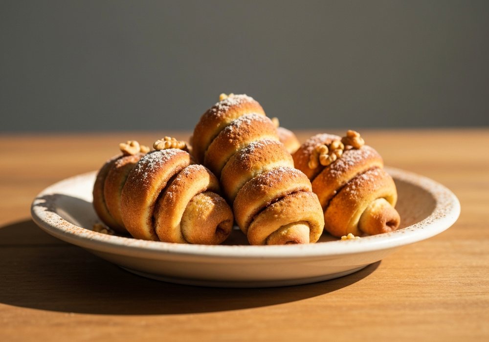 Trdelník z cynamonem i orzechami