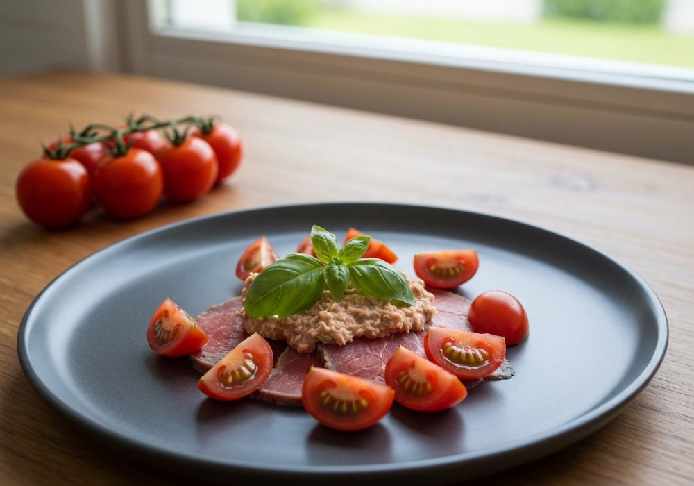 Vitello tonnato z delikatną cielęciną i kremowym sosem tuńczykowym