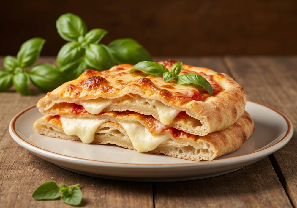 Zapiekanka z bakłażana z mozzarellą i parmezanem